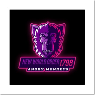 NWO Angry Monkeys Posters and Art